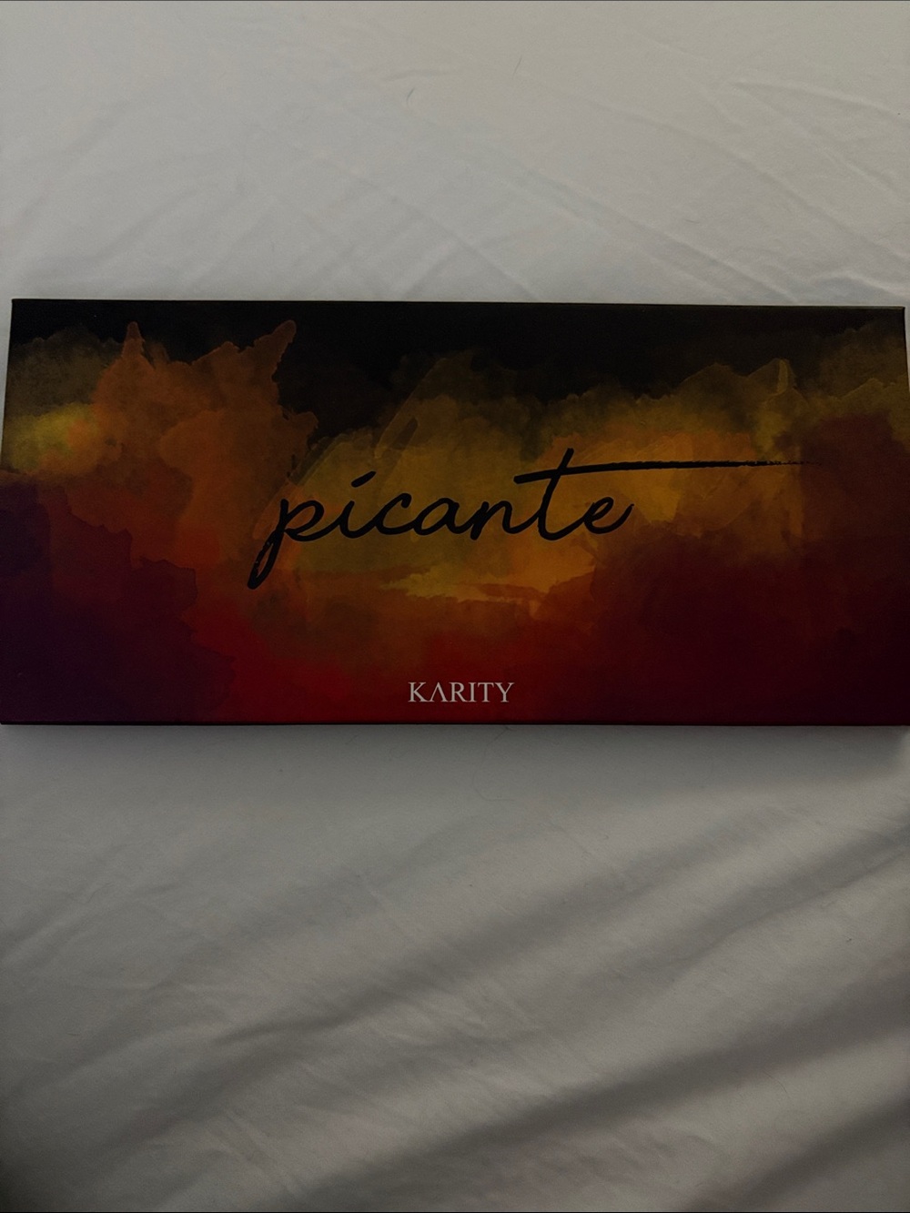 Karity Picante Eyeshadow Palette — Red, Gold, and Purple Shades